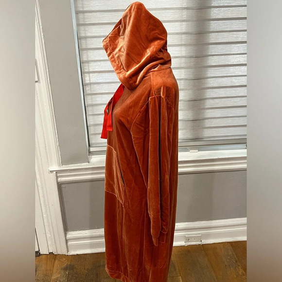 My mothers daughter orange velour sweater dress - Picture 5 of 7